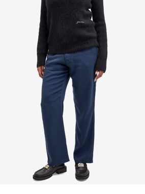 DONNI. Navy Blue Lyocell Cargo Pants (Size 0)